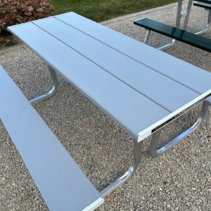 Aluma 6' Bench Picnic Table-Pewter