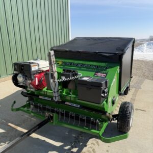 Sweep-All PSE3948-Green Tow Behind Sweeper w/ Elec Start, Dethatcher Bar <br><span style="font-weight: bold; color: red;">ON ORDER</span>