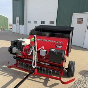 Sweep-All PSE3948-Red Tow Behind Sweeper w/ Elec Start, Dethatcher Bar<br><span style="font-weight: bold; color: red;">ON ORDER</span>