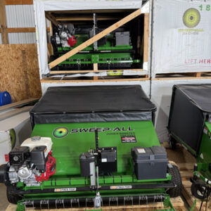 Sweep-All PSE3960-Green Tow Behind Sweeper w/ Elec Start, Wireless Controller, Dethatcher Bar